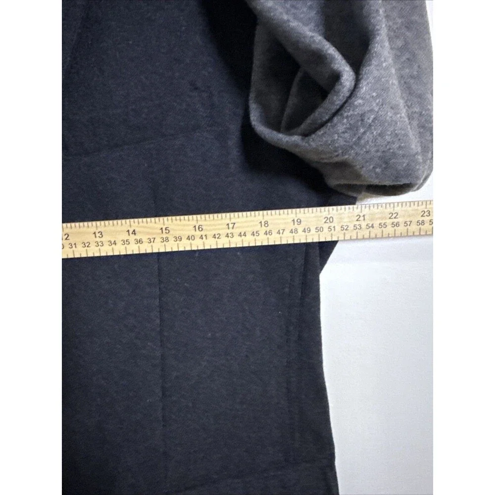 ESPRIT MEN’S Grey 2-Tone Wool Blend Blazer With Elbow Patch Size Large